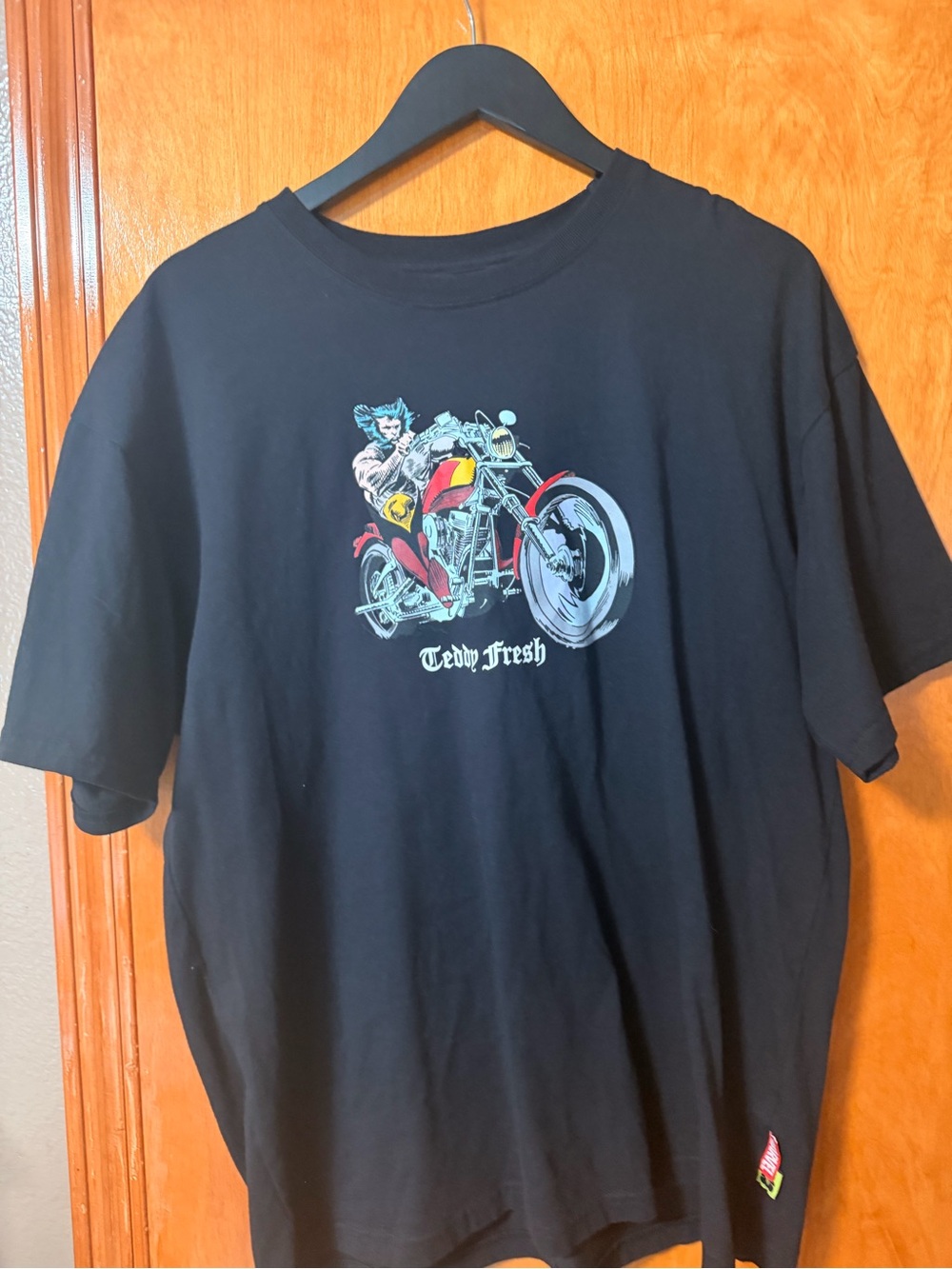 Teddy Fresh Black Graphic Motorcycle Tee